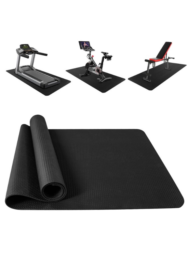 CHIYLE Foldable Exercise Equipment Mat, 190 x 85cm Thick, Non-Slip Treadmill, Weight Bench & Walking Pad Mat for Carpet & Hardwood Floors, Shock Absorbing Floor Protector for Home Gym - Image 1